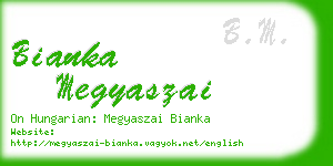 bianka megyaszai business card